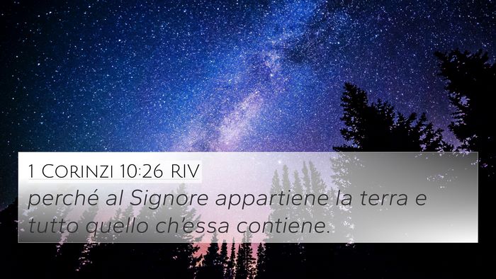 1 Corinzi 10:26 RIV Bible Verse Image