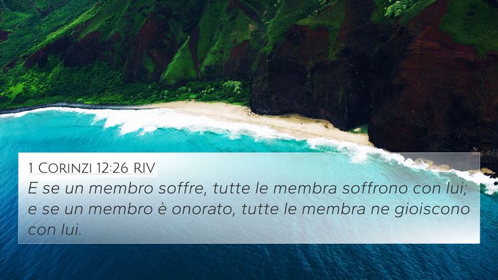 1 Corinzi 12:26 RIV Bible Verse Image