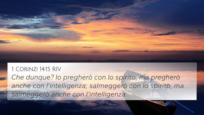 1 Corinzi 14:15 RIV Bible Verse Image