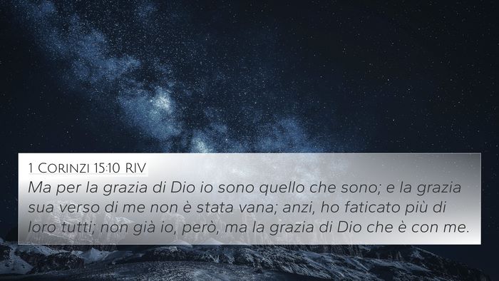 1 Corinzi 15:10 RIV Bible Verse Image
