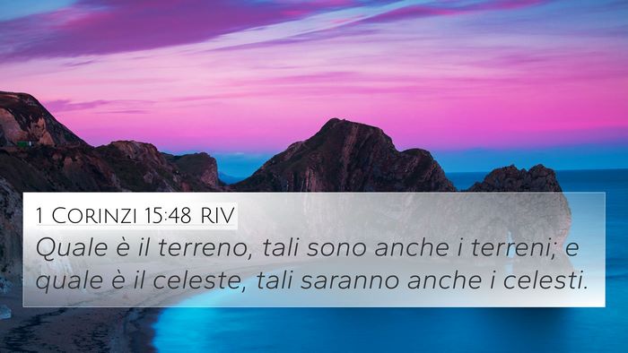 1 Corinzi 15:48 RIV Bible Verse Image
