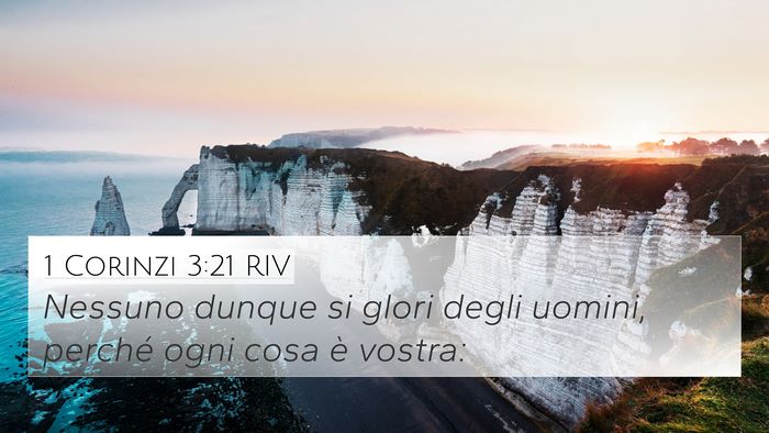 1 Corinzi 3:21 RIV Bible Verse Image