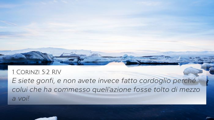 1 Corinzi 5:2 RIV Bible Verse Image