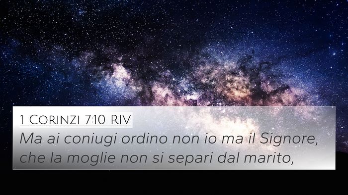 1 Corinzi 7:10 RIV Bible Verse Image