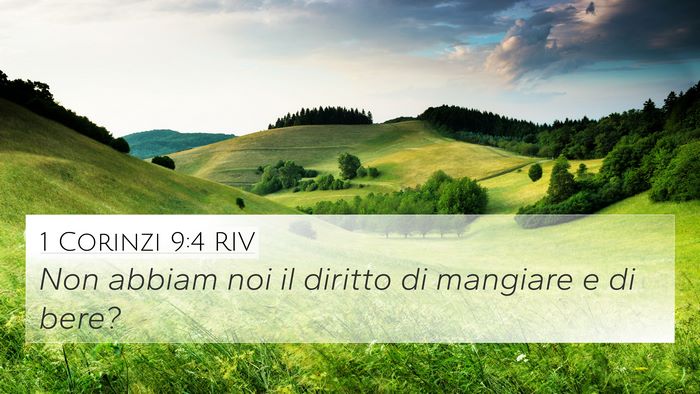 1 Corinzi 9:4 RIV Bible Verse Image