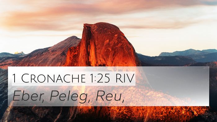 1 Cronache 1:25 RIV 4K Wallpaper - Eber, Peleg, - 4K Wallpaper Bible Verse