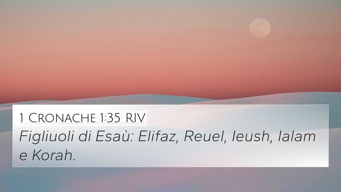 1 Cronache 1:35 RIV Bible Verse Image