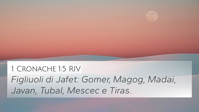 1 Cronache 1:5 RIV Bible Verse Image