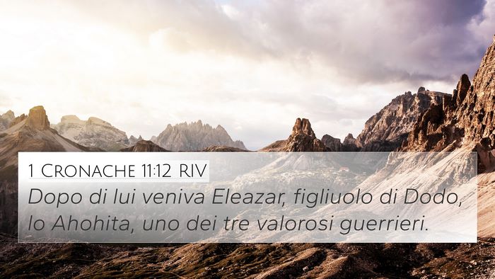 1 Cronache 11:12 RIV Bible Verse Image