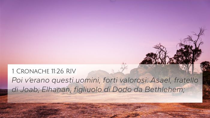 1 Cronache 11:26 RIV Bible Verse Image