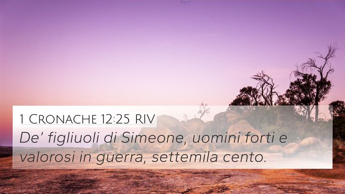 1 Cronache 12:25 RIV Bible Verse Image