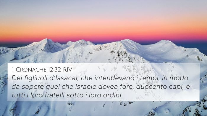 1 Cronache 12:32 RIV Bible Verse Image