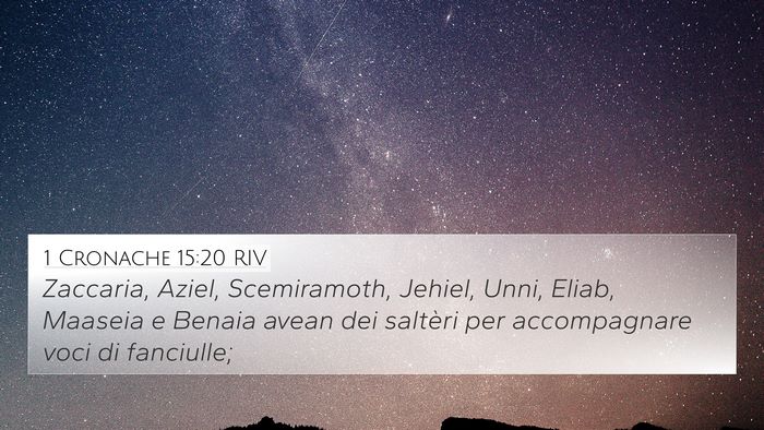 1 Cronache 15:20 RIV Bible Verse Image