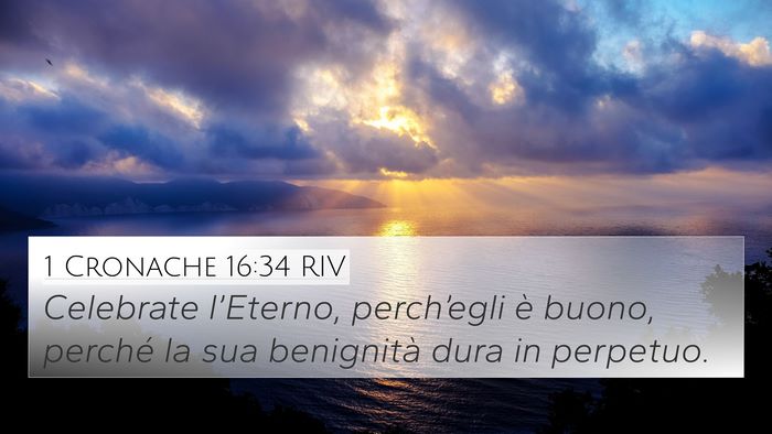 1 Cronache 16:34 RIV Bible Verse Image