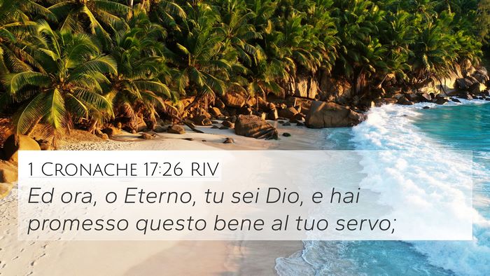 1 Cronache 17:26 RIV 4K Wallpaper - Ed ora, o Eterno, tu sei Dio, e hai promesso - 4K Wallpaper Bible Verse
