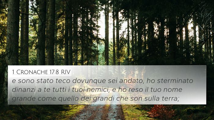 1 Cronache 17:8 RIV Bible Verse Image