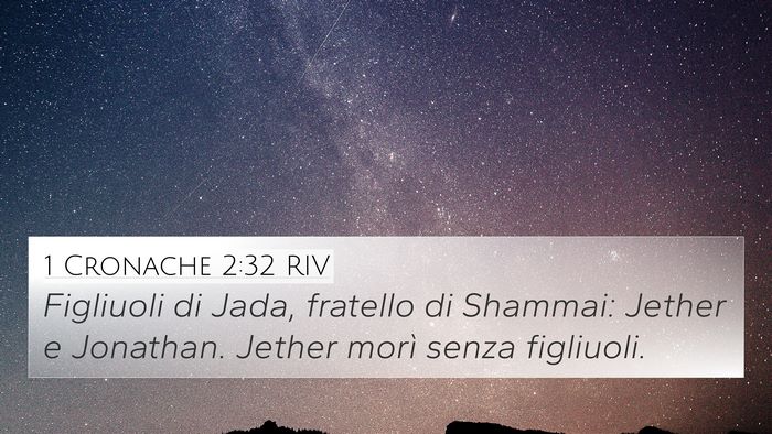 1 Cronache 2:32 RIV 4K Wallpaper - Figliuoli di Jada, fratello di Shammai: Jether e - 4K Wallpaper Bible Verse
