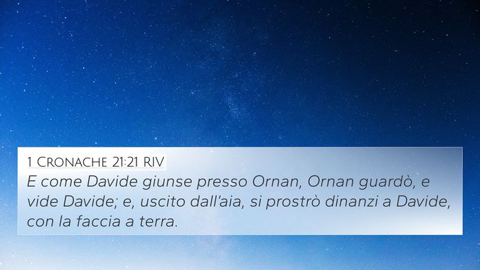 1 Cronache 21:21 RIV 4K Wallpaper - E come Davide giunse presso Ornan, Ornan guardò, - 4K Wallpaper Bible Verse