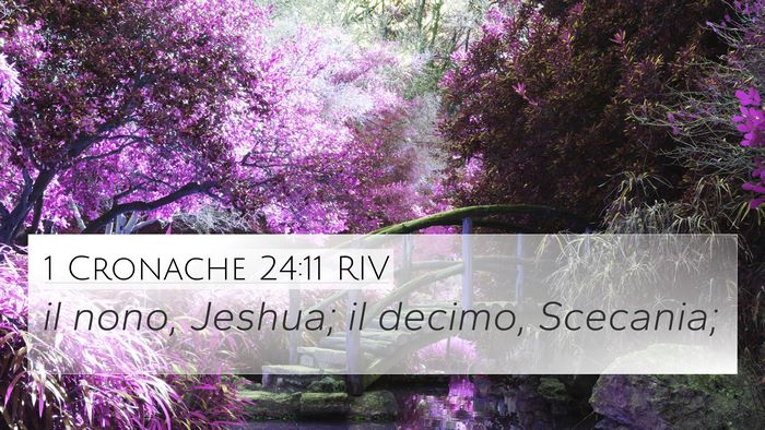 1 Cronache 24:11 RIV 4K Wallpaper - il nono, Jeshua; il decimo, - 4K Wallpaper Bible Verse