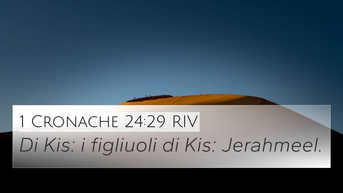 1 Cronache 24:29 RIV 4K Wallpaper - Di Kis: i figliuoli di Kis: - 4K Wallpaper Bible Verse