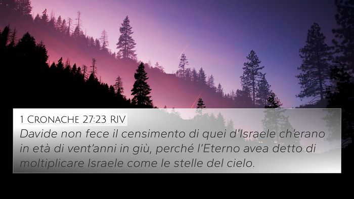 1 Cronache 27:23 RIV Bible Verse Image