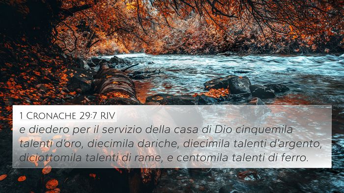 1 Cronache 29:7 RIV Bible Verse Image