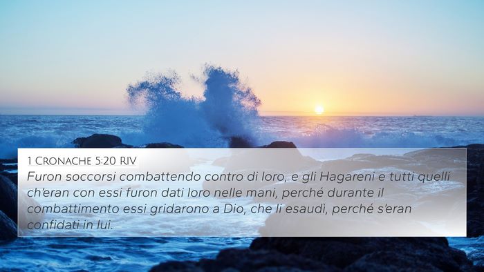1 Cronache 5:20 RIV Bible Verse Image