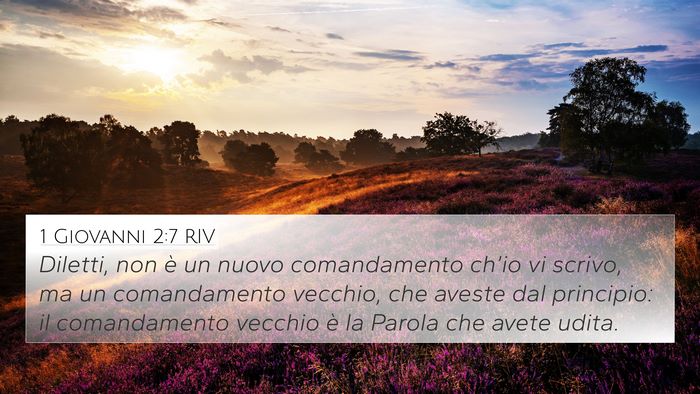 1 Giovanni 2:7 RIV Bible Verse Image