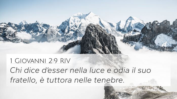 1 Giovanni 2:9 RIV Bible Verse Image