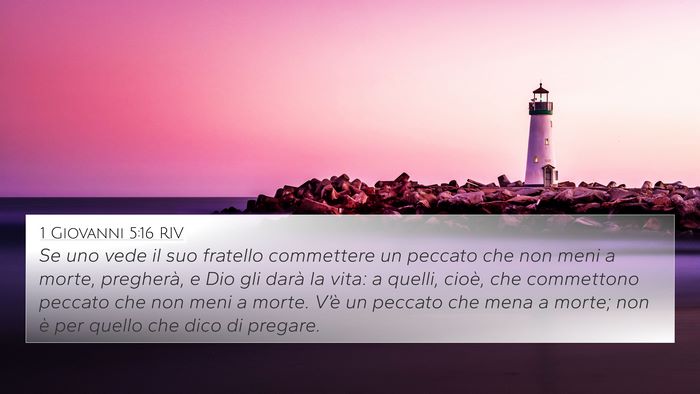 1 Giovanni 5:16 RIV Bible Verse Image