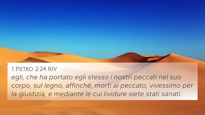 1 Pietro 2:24 RIV Bible Verse Image