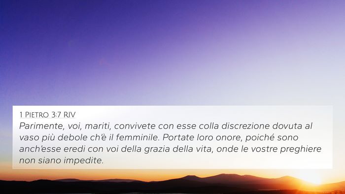 1 Pietro 3:7 RIV Bible Verse Image