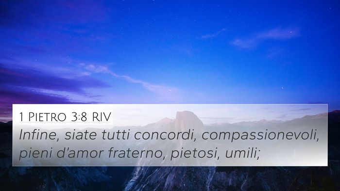 1 Pietro 3:8 RIV Bible Verse Image