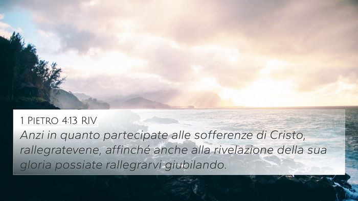 1 Pietro 4:13 RIV Bible Verse Image