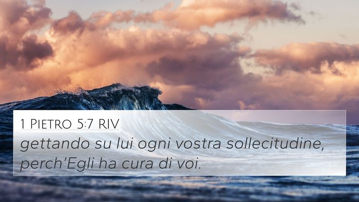 1 Pietro 5:7 RIV Bible Verse Image