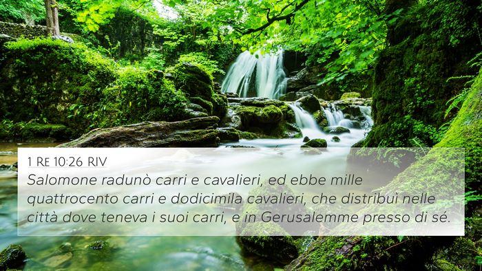 1 Re 10:26 RIV Bible Verse Image