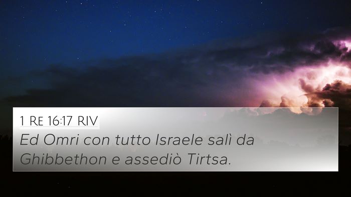 1 Re 16:17 RIV Bible Verse Image