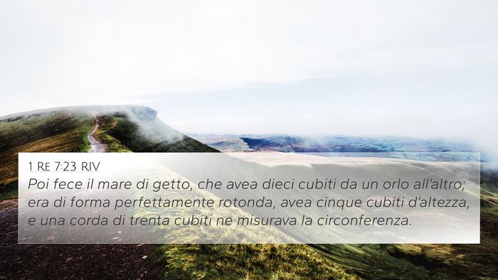 1 Re 7:23 RIV Bible Verse Image