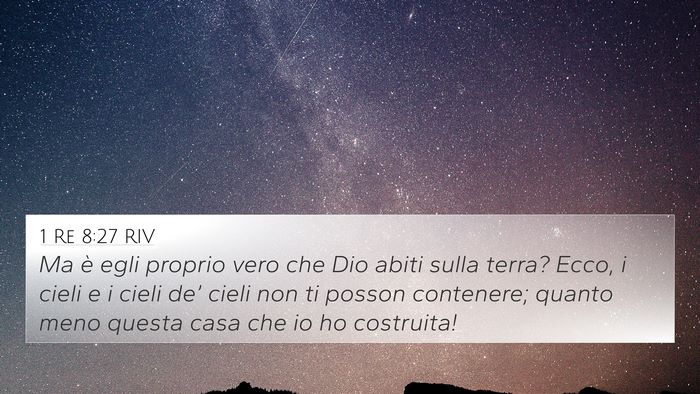1 Re 8:27 RIV Bible Verse Image