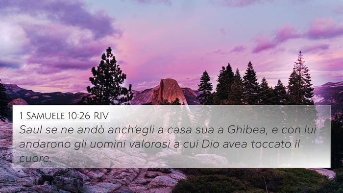 1 Samuele 10:26 RIV Bible Verse Image