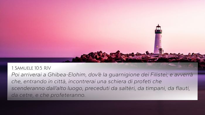 1 Samuele 10:5 RIV Bible Verse Image