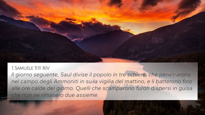1 Samuele 11:11 RIV Bible Verse Image