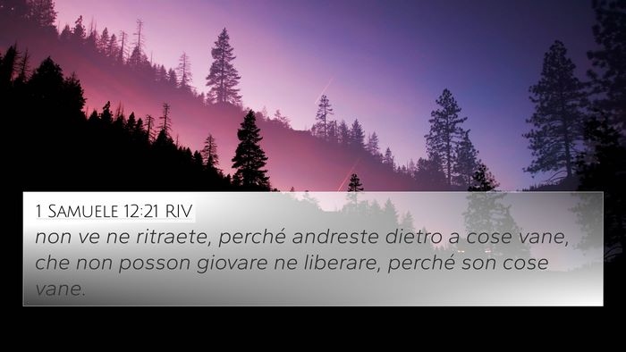 1 Samuele 12:21 RIV Bible Verse Image