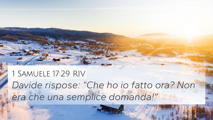 1 Samuele 17:29 RIV Bible Verse Image