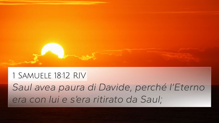 1 Samuele 18:12 RIV Bible Verse Image