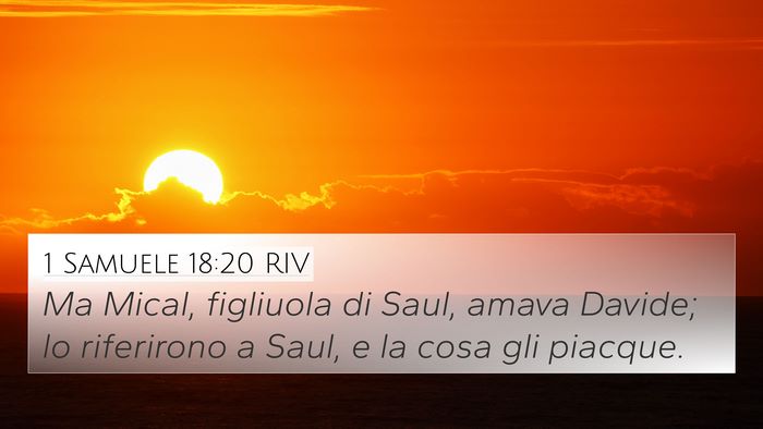 1 Samuele 18:20 RIV Bible Verse Image