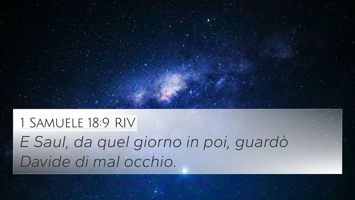 1 Samuele 18:9 RIV Bible Verse Image