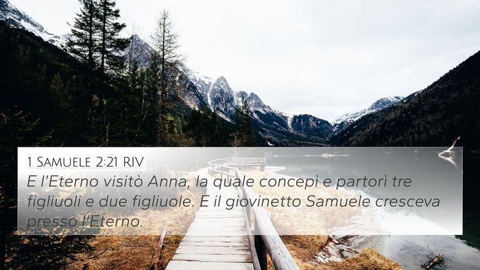 1 Samuele 2:21 RIV Bible Verse Image