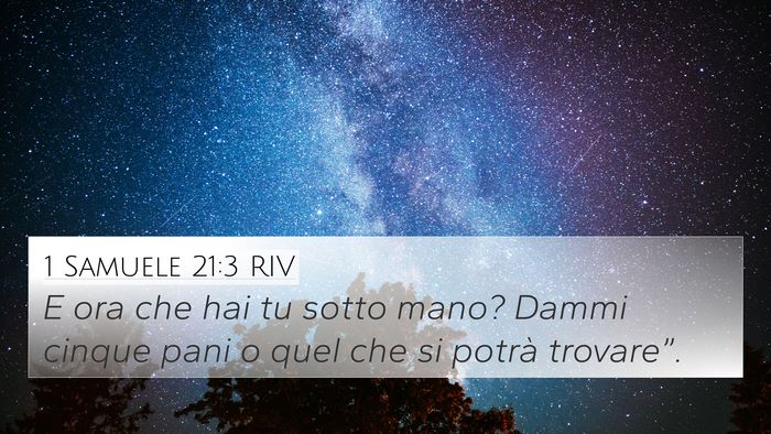 1 Samuele 21:3 RIV Bible Verse Image