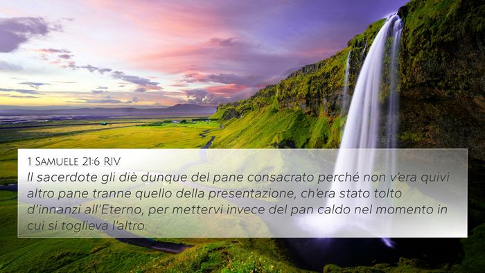 1 Samuele 21:6 RIV Bible Verse Image